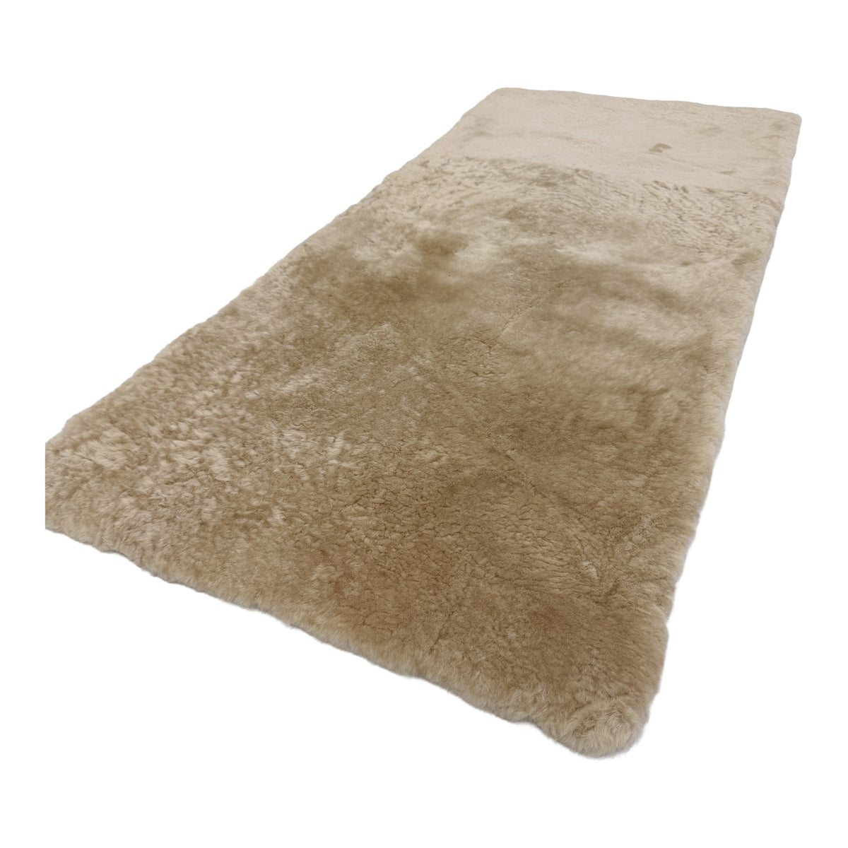 Foam-Backed Sheepskin Plate — 26mm Plain, Mocha, 130 x 60cm