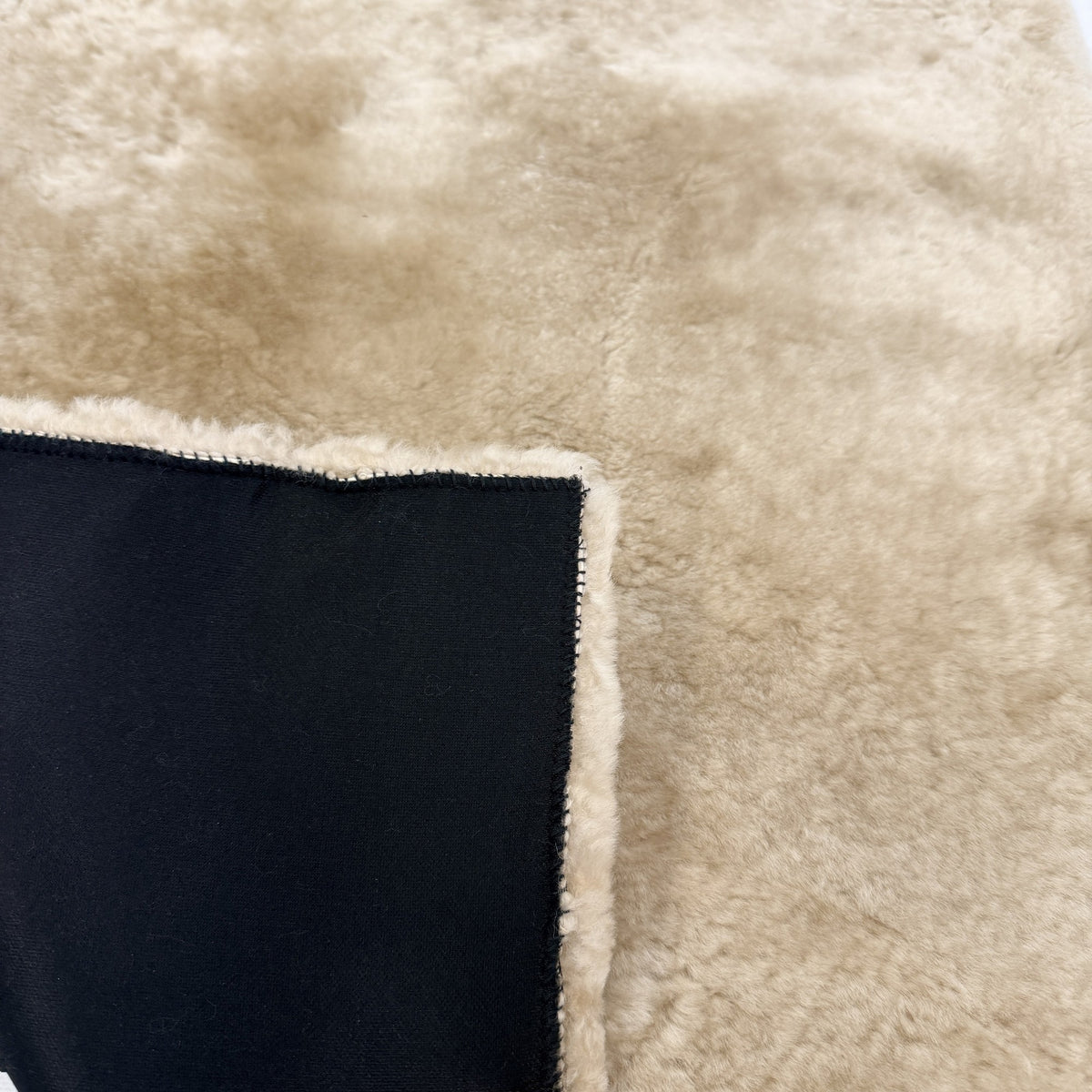 Foam-Backed Sheepskin Plate — 26mm Plain, Mocha, 130 x 60cm