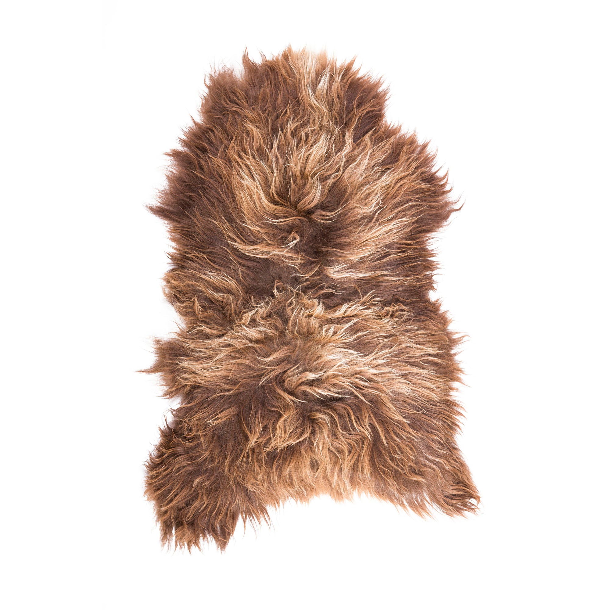 Icelandic Sheepskin Rug — XXL, 100% Genuine Long Wool - Affogato