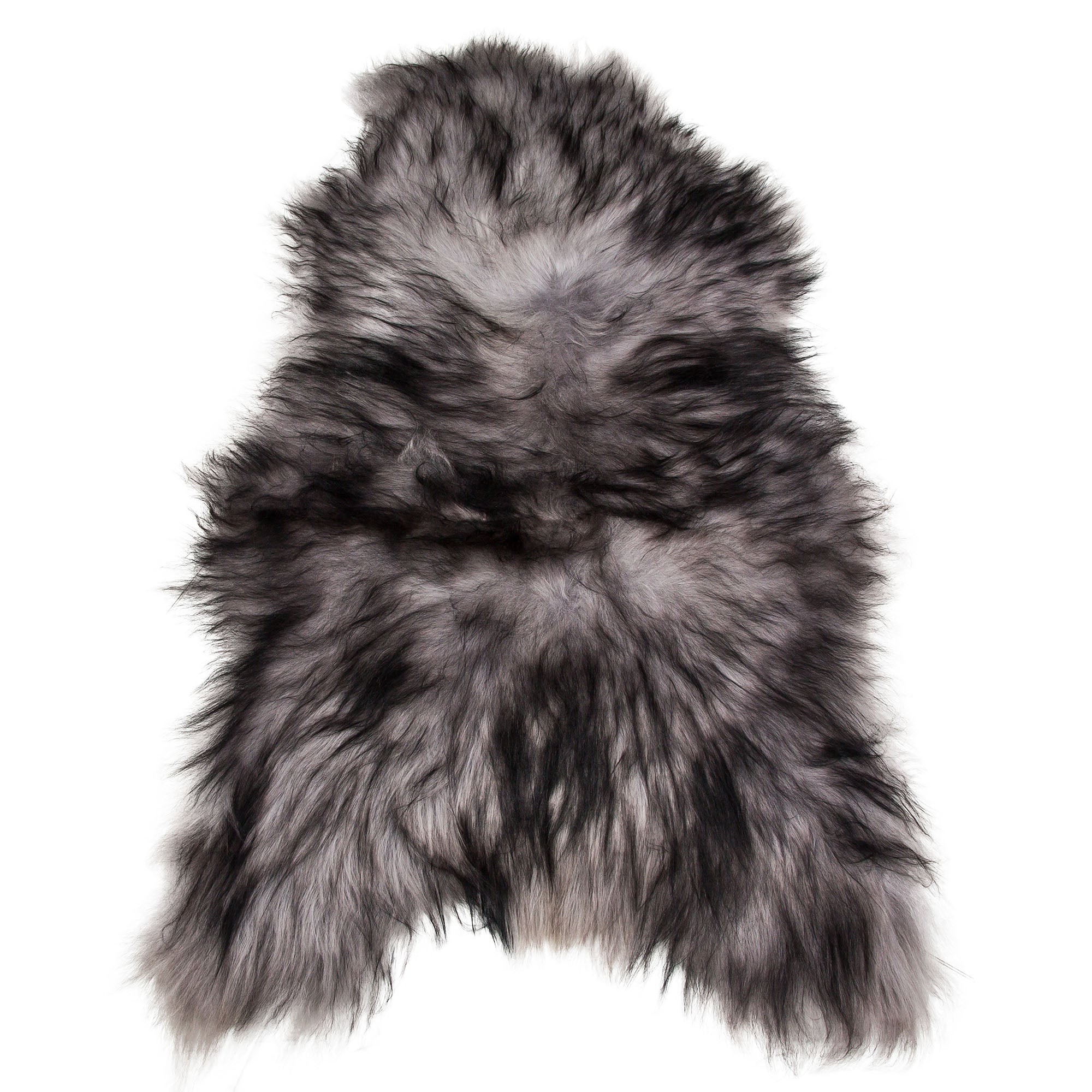 Icelandic Sheepskin Rug — XXL, 100% Genuine Long Wool - Argento