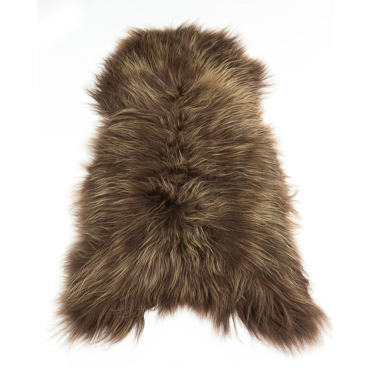 Icelandic Sheepskin Rug — XXL, 100% Genuine Long Wool - Chestnut