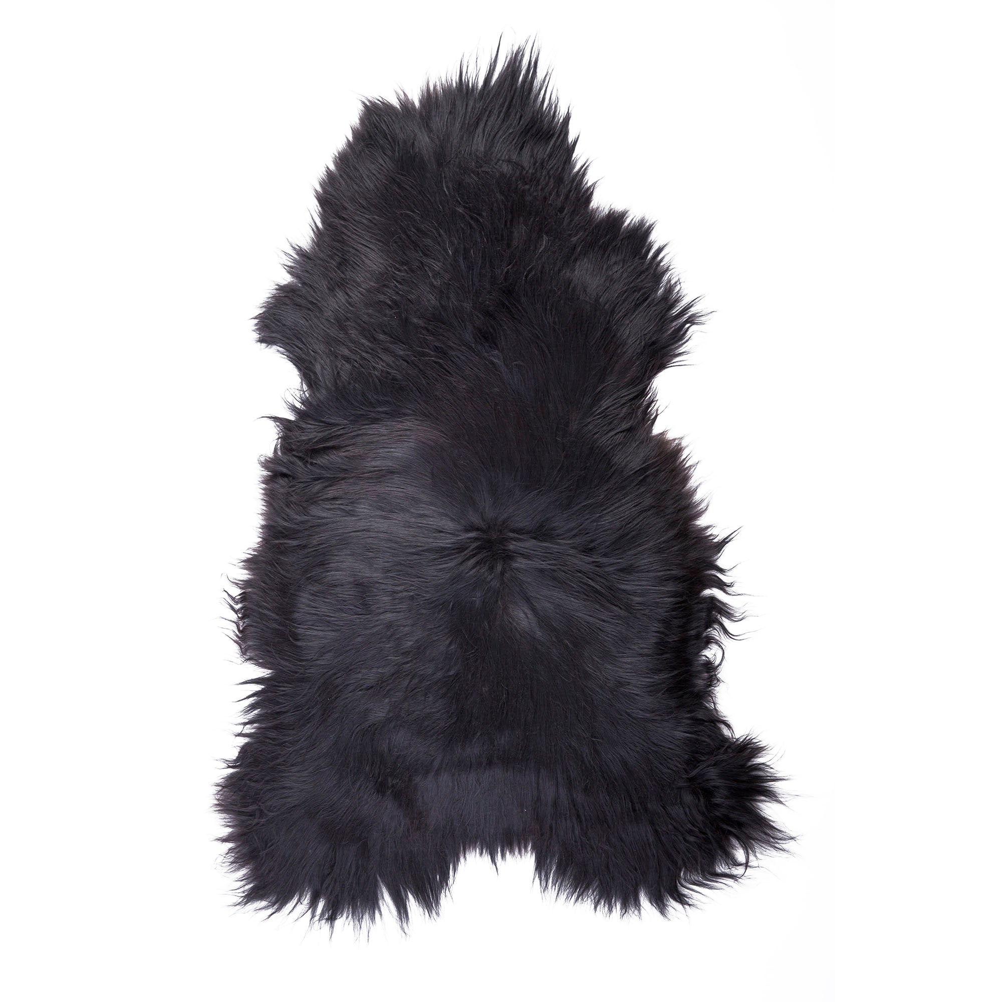 Icelandic Sheepskin Rug — XXL, 100% Genuine Long Wool - Black