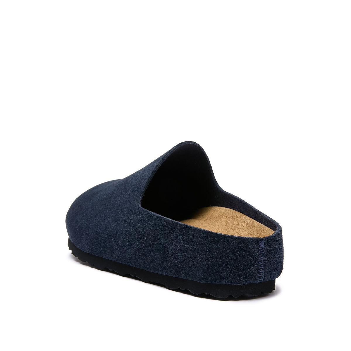 Jude — Open-Back Cork Clogs, Genuine Cow Suede, Unisex - Bluestone
