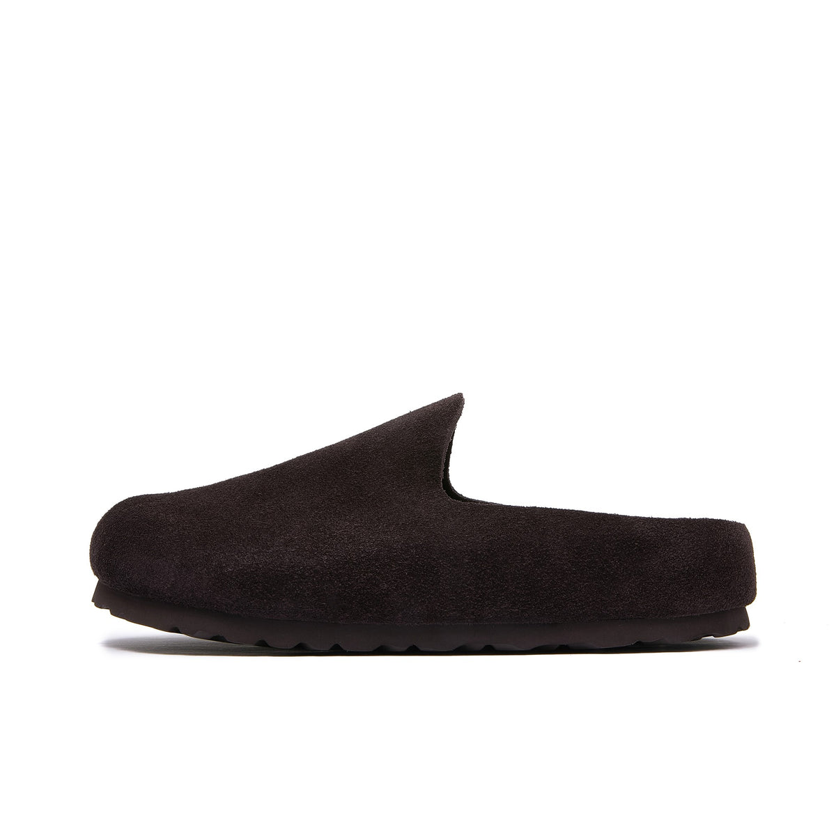 Jude — Open-Back Cork Clogs, Genuine Cow Suede, Unisex - Coffee