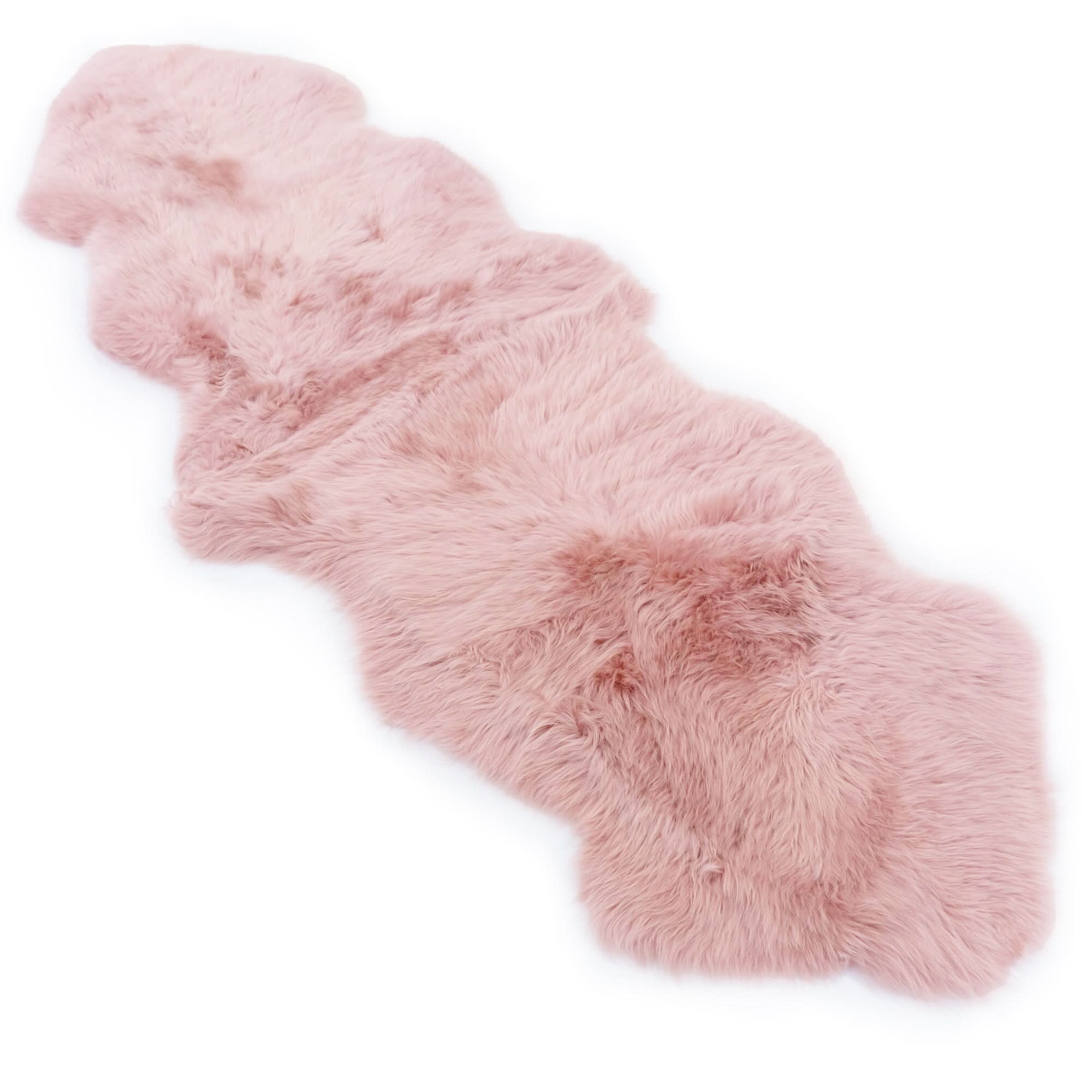 Sheepskin Rug - Dust Pink - XXL - Long Wool Australian Merino Sheepskin