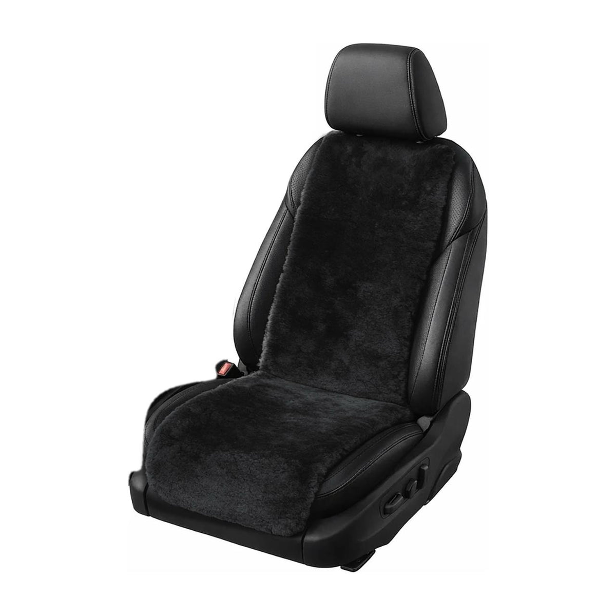 Sheepskin Car Seat Insert — Airbag Safe (Single Seat Only) - Black