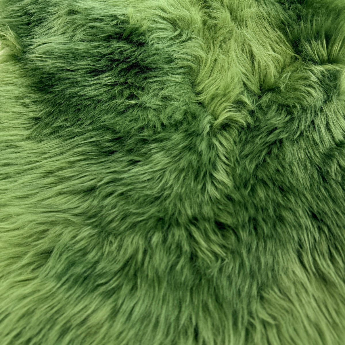Sheepskin Rug — Forest Green (Limited Edition), Large, Long Wool Australian Merino