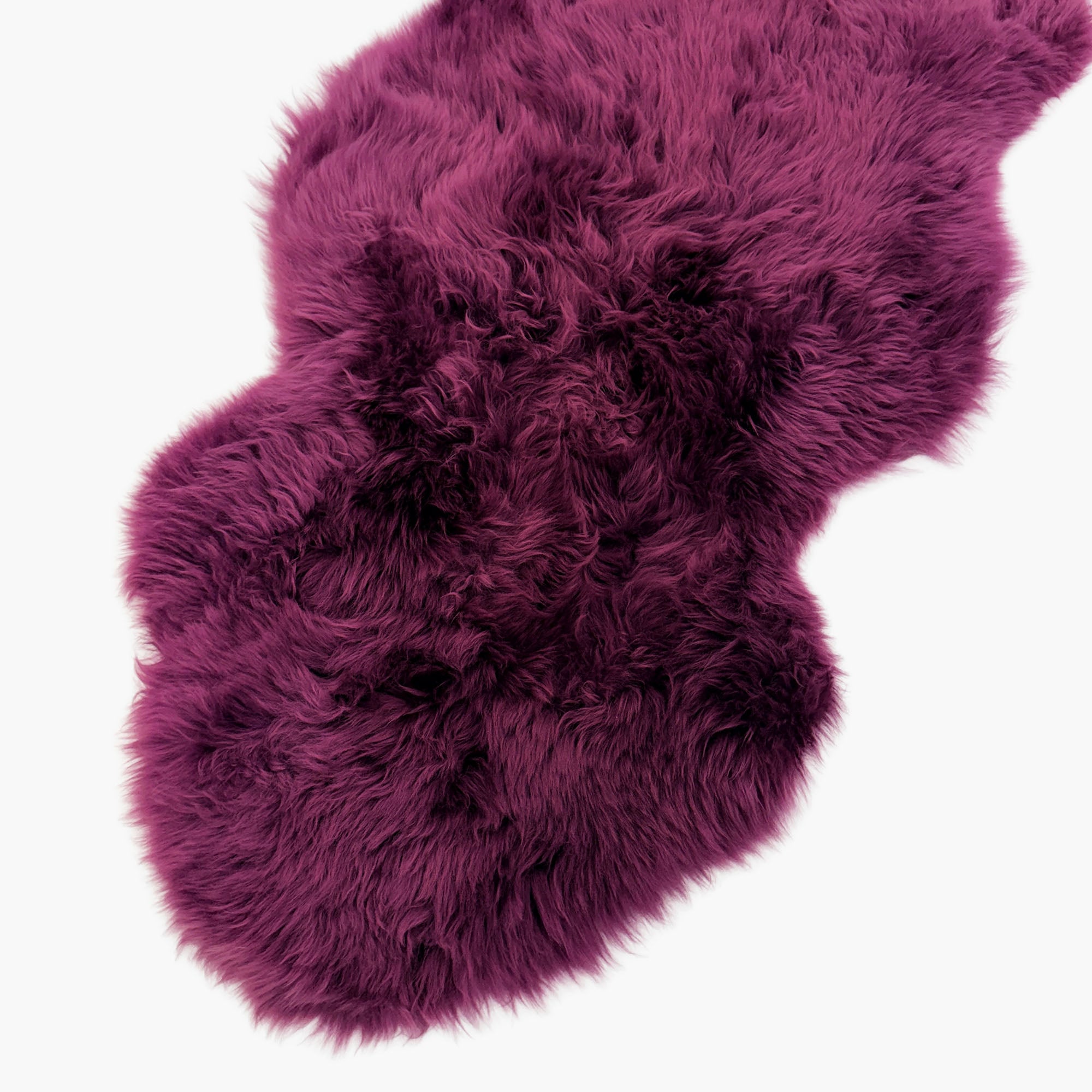 Sheepskin Rug - Plum - XXL - Long Wool Australian Merino Sheepskin