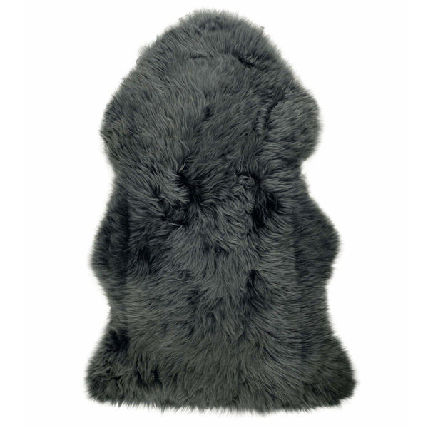 Sheepskin Rug - Steel (Dark Grey) - XXL Imperfectly Perfect - Long Wool Australian Merino Sheepskin