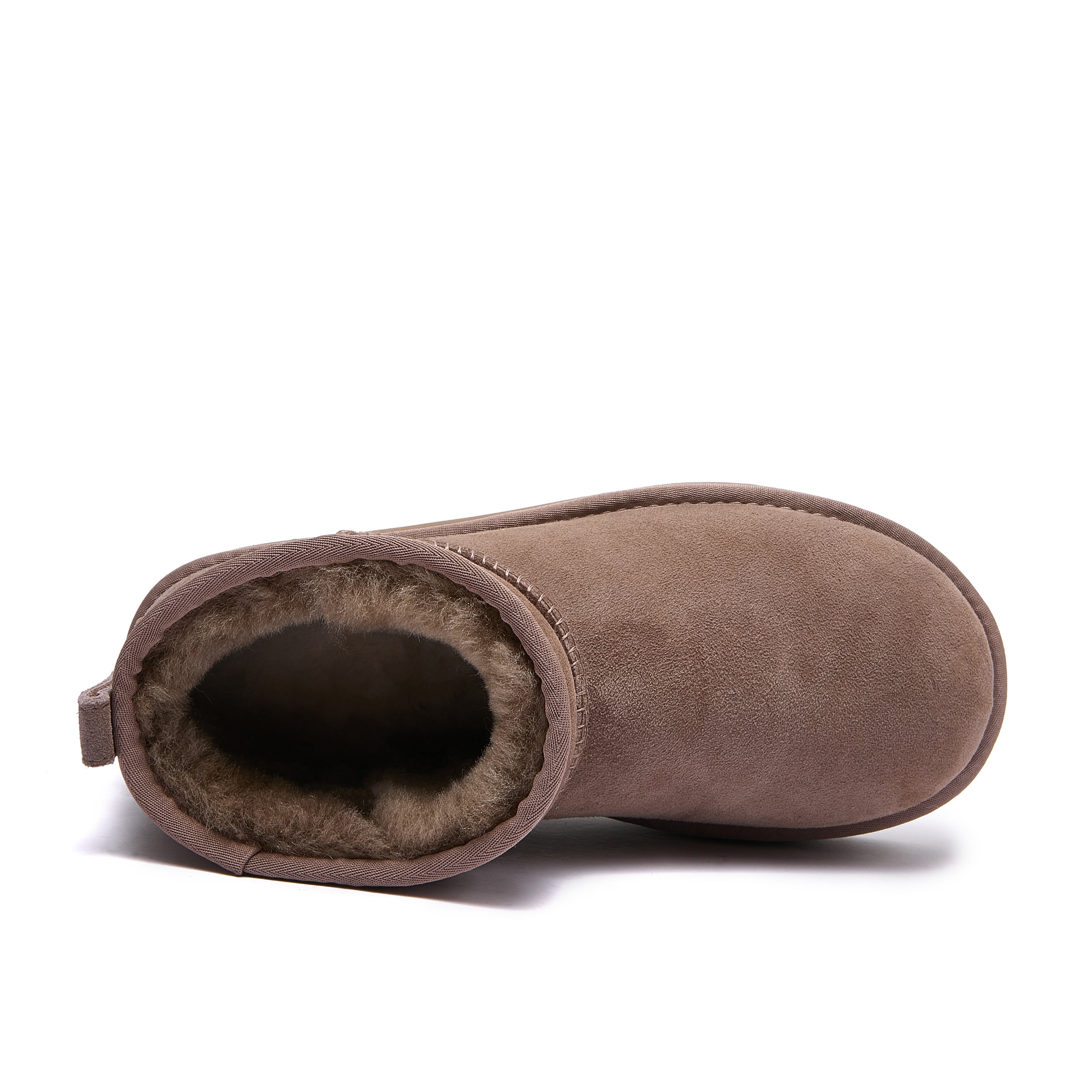 Classic Ultra Mini Platform Ugg - 4cm High Platform Short Boot - Mushroom - 100% A-Grade Double Face Australian Sheepskin