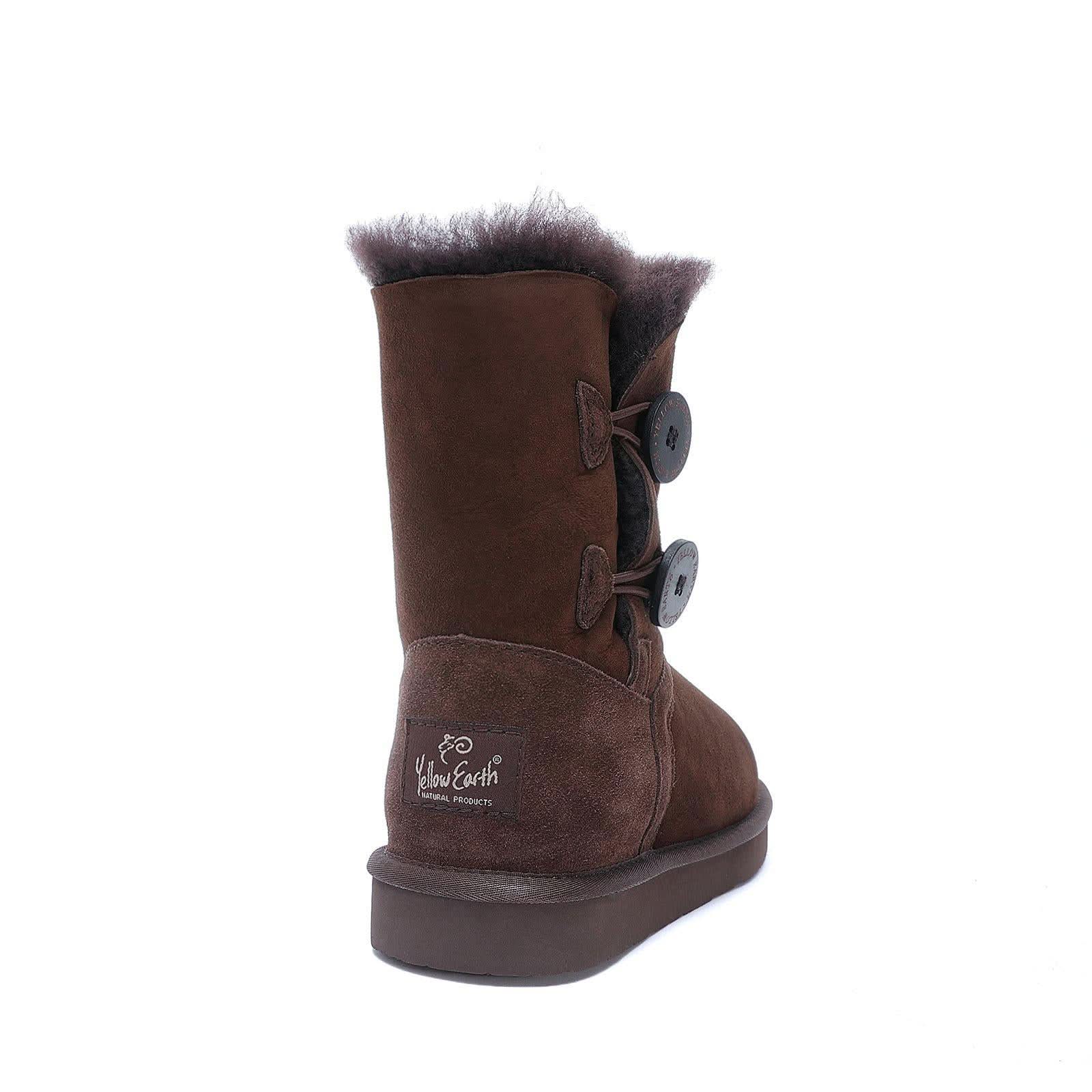 Harper - Classic Women's 2 Button UGG Boot - Premium Australian Merino Sheepskin - Yellow Earth Australia