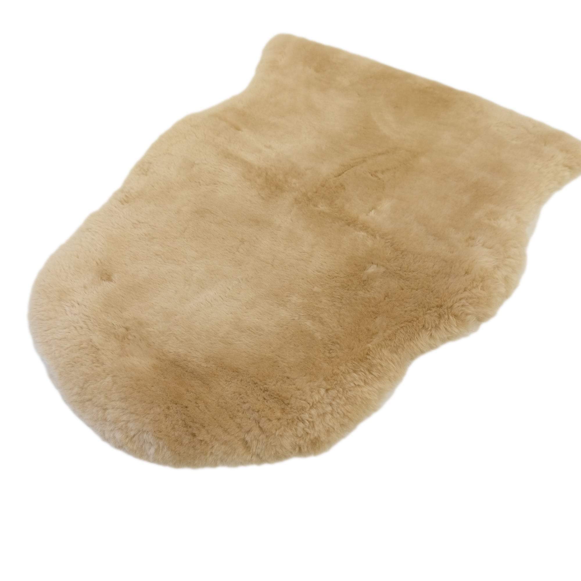Baby Lambskin Rug Natural Beige Australian Merino Yellow Earth