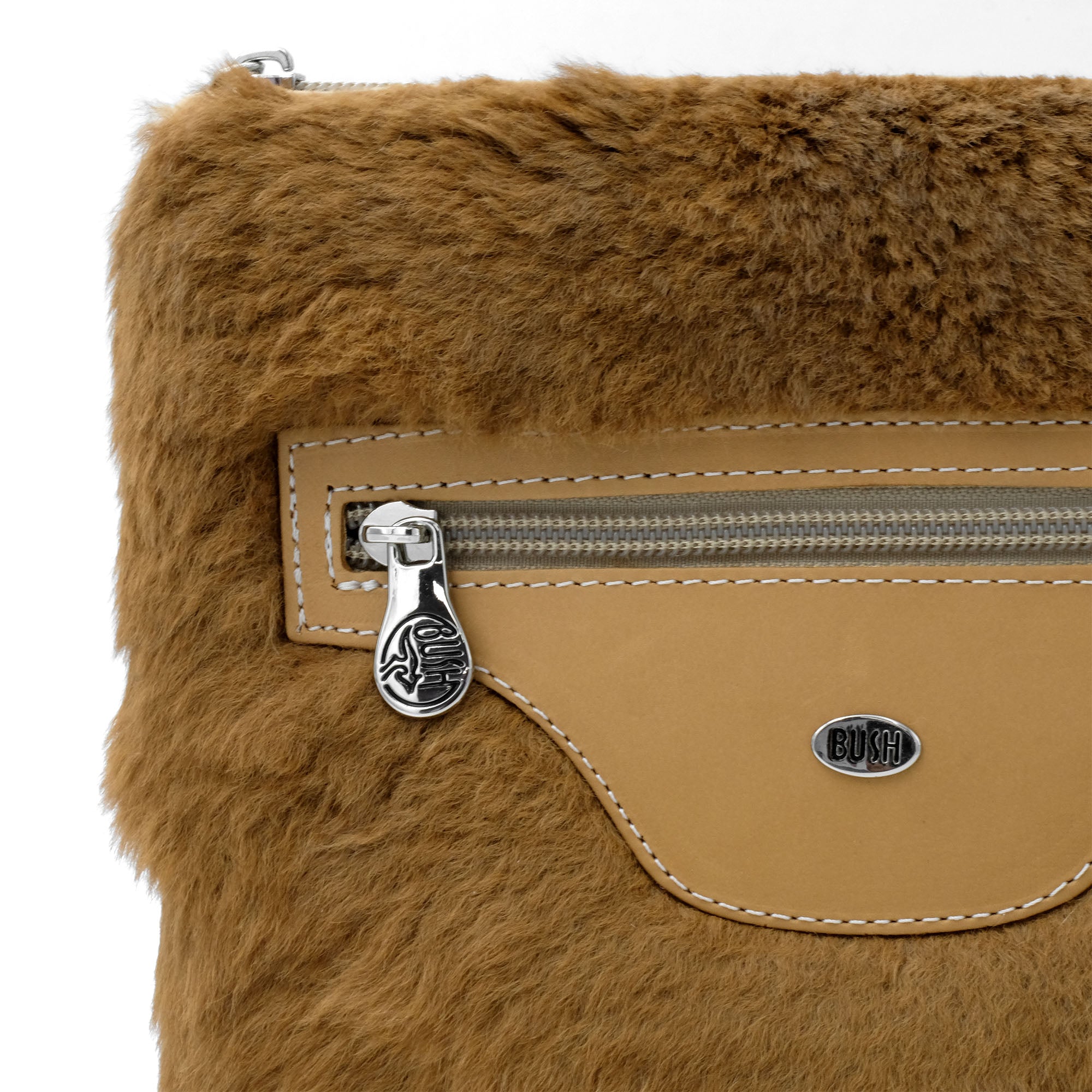 Patchwork Kangaroo Fur Small Hobo Shoulder Bag main image 0