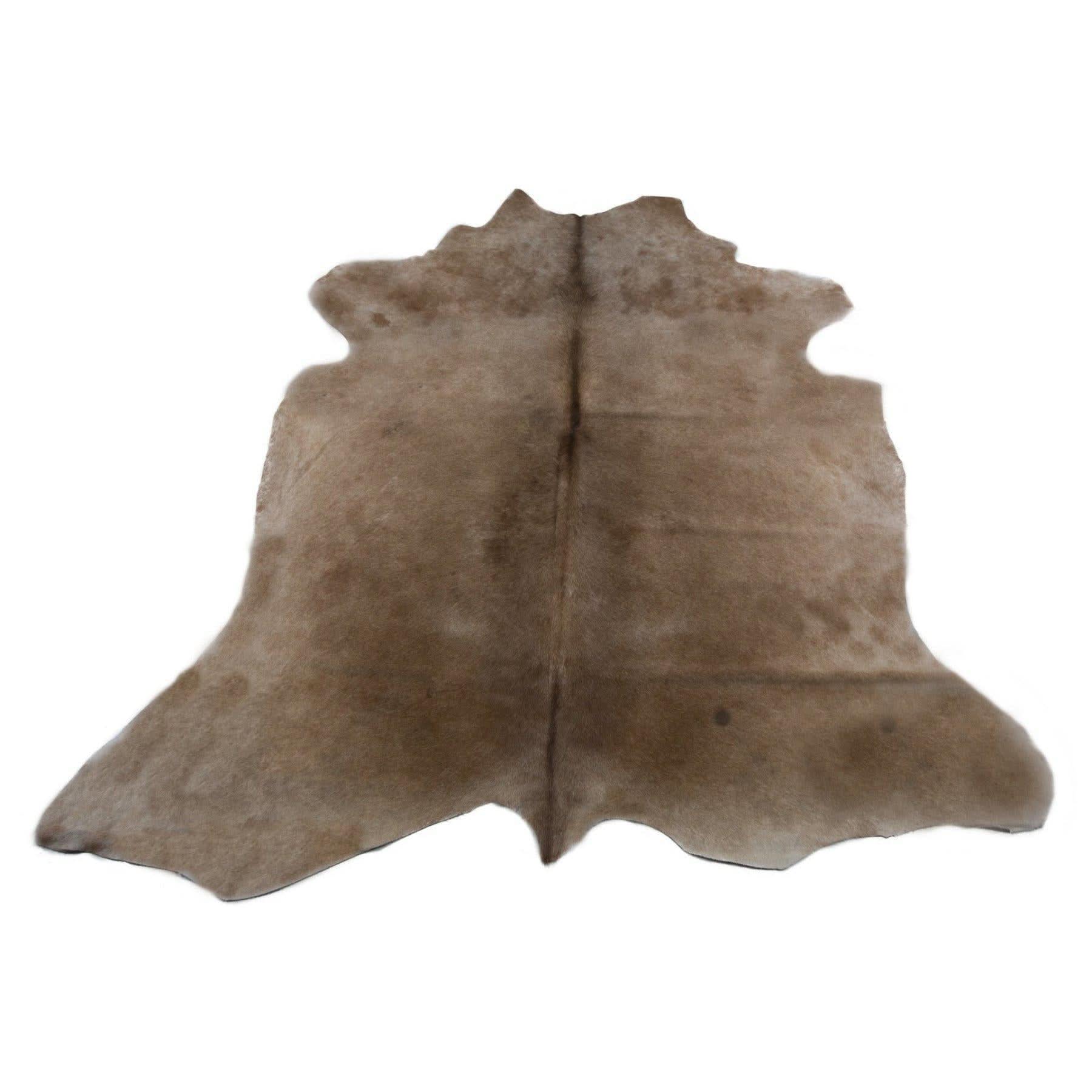 Natural grey sheepskin rug with soft wool texture displayed flat on white background. - Yellow Earth Australia