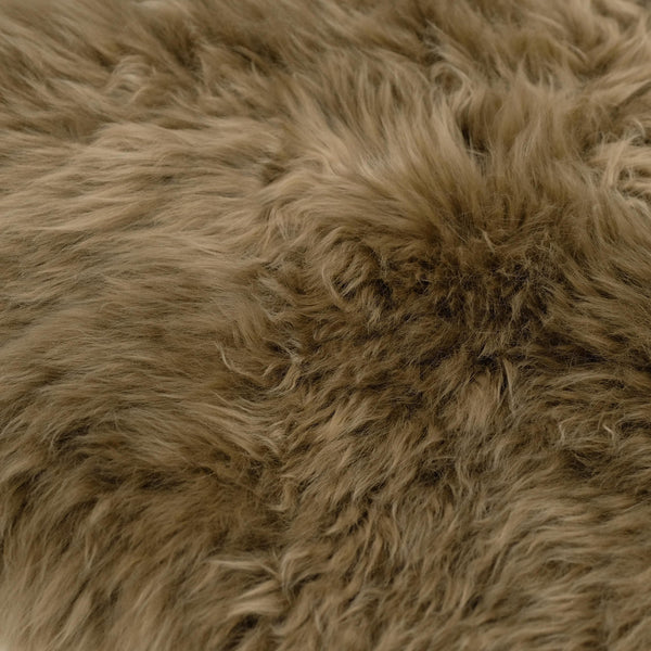 Taupe - Large - Long Wool Sheepskin Rug - Australian Merino Sheepskin