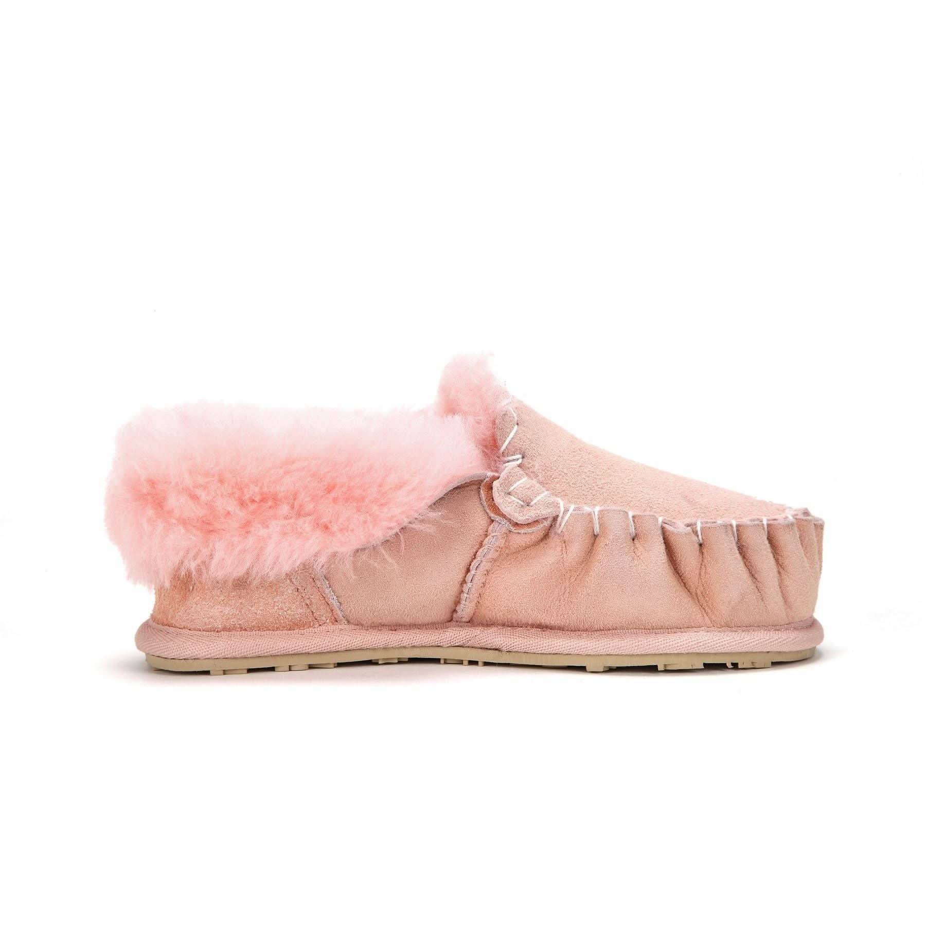 Moccasin - 100% Australian Sheepskin Suede UGG Slippers [Clearance] - Yellow Earth Australia