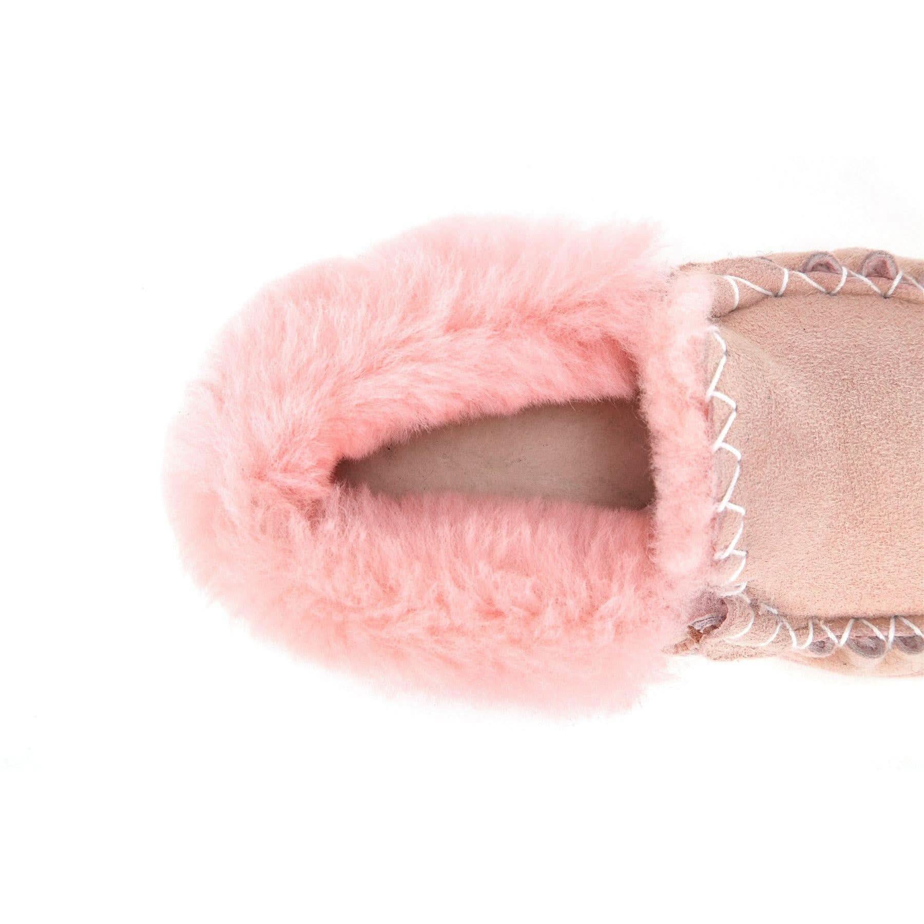 Moccasin - 100% Australian Sheepskin Suede UGG Slippers [Clearance] - Yellow Earth Australia