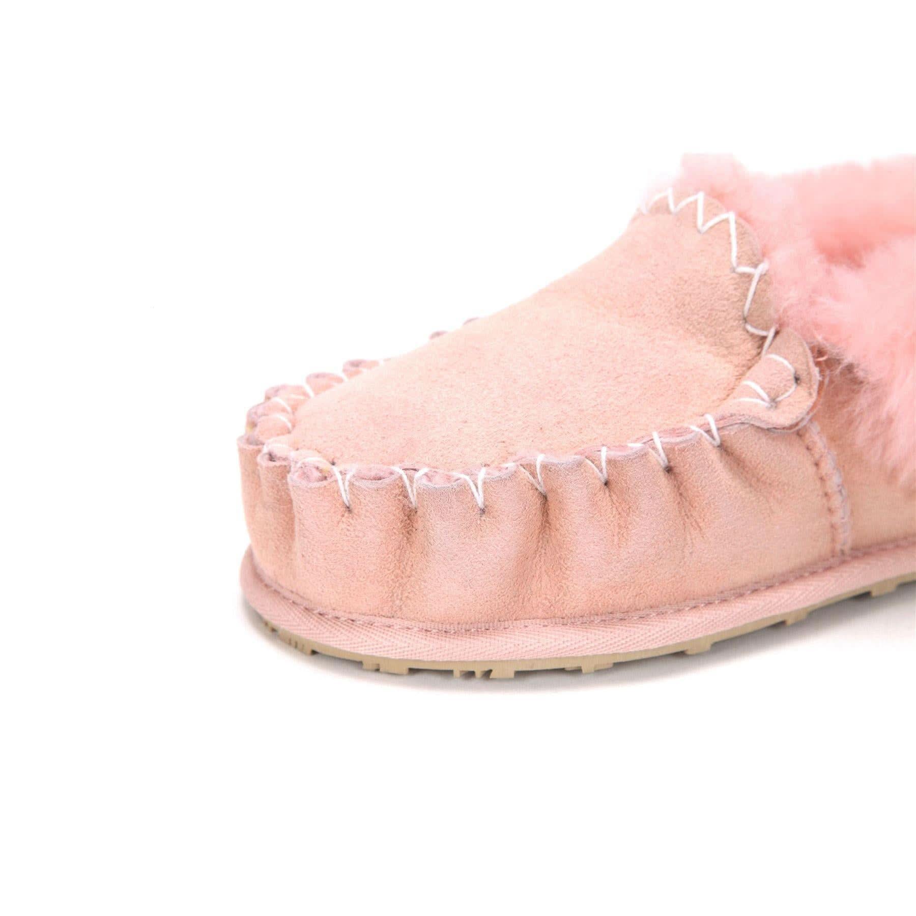 Moccasin - 100% Australian Sheepskin Suede UGG Slippers [Clearance] - Yellow Earth Australia