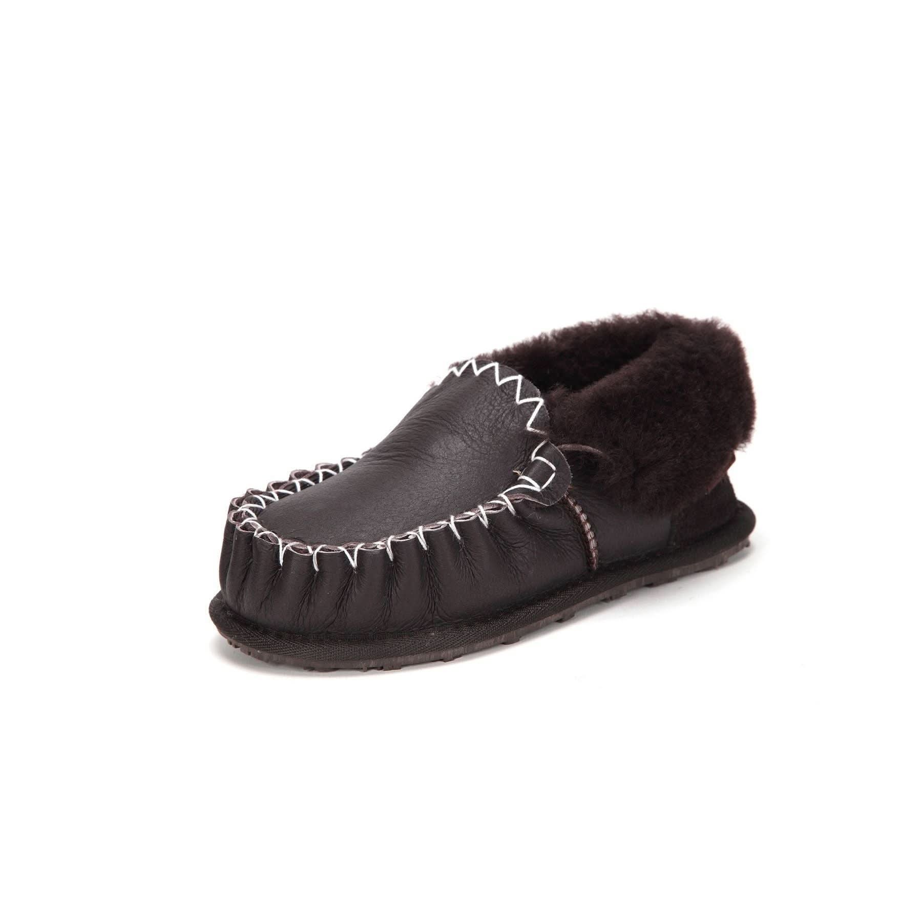 Moccasin - 100% Australian Sheepskin Suede UGG Slippers [Clearance] - Yellow Earth Australia
