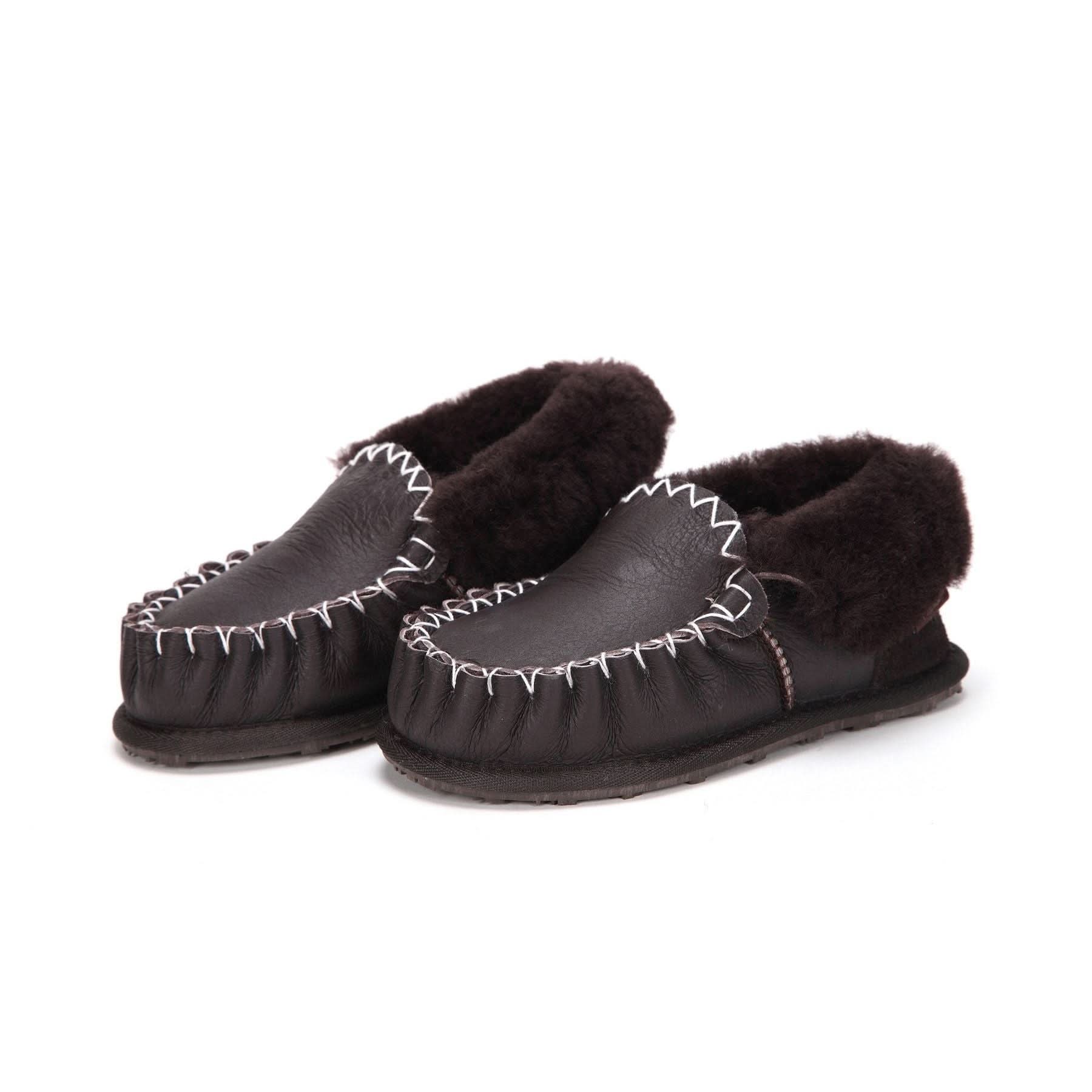 Moccasin - 100% Australian Sheepskin Suede UGG Slippers [Clearance] - Yellow Earth Australia
