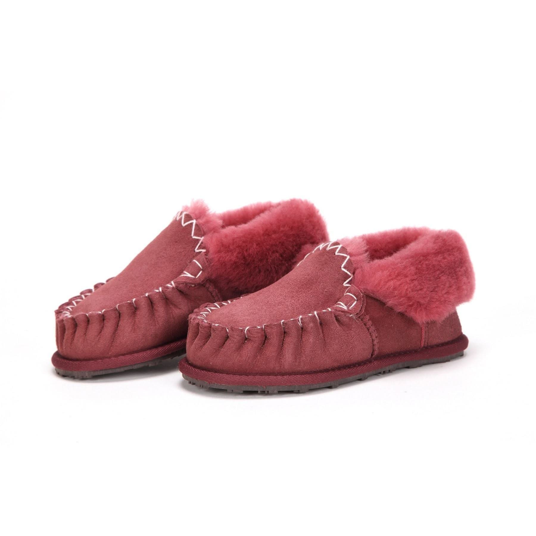 Moccasin - 100% Australian Sheepskin Suede UGG Slippers [Clearance] - Yellow Earth Australia
