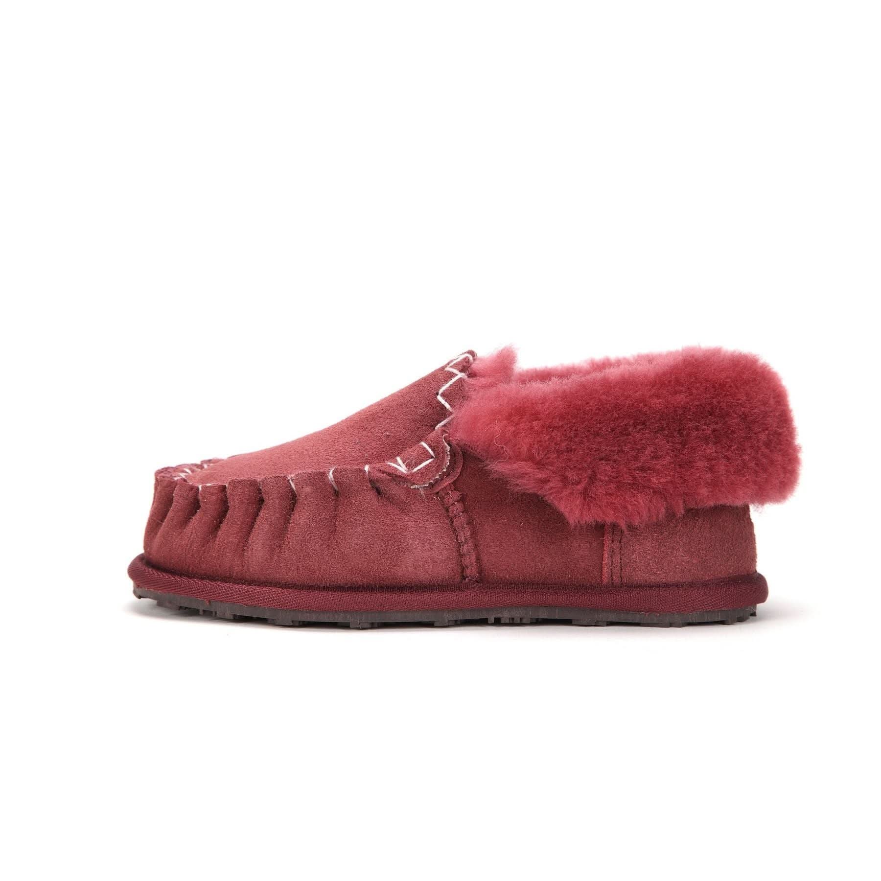 Moccasin - 100% Australian Sheepskin Suede UGG Slippers [Clearance] - Yellow Earth Australia