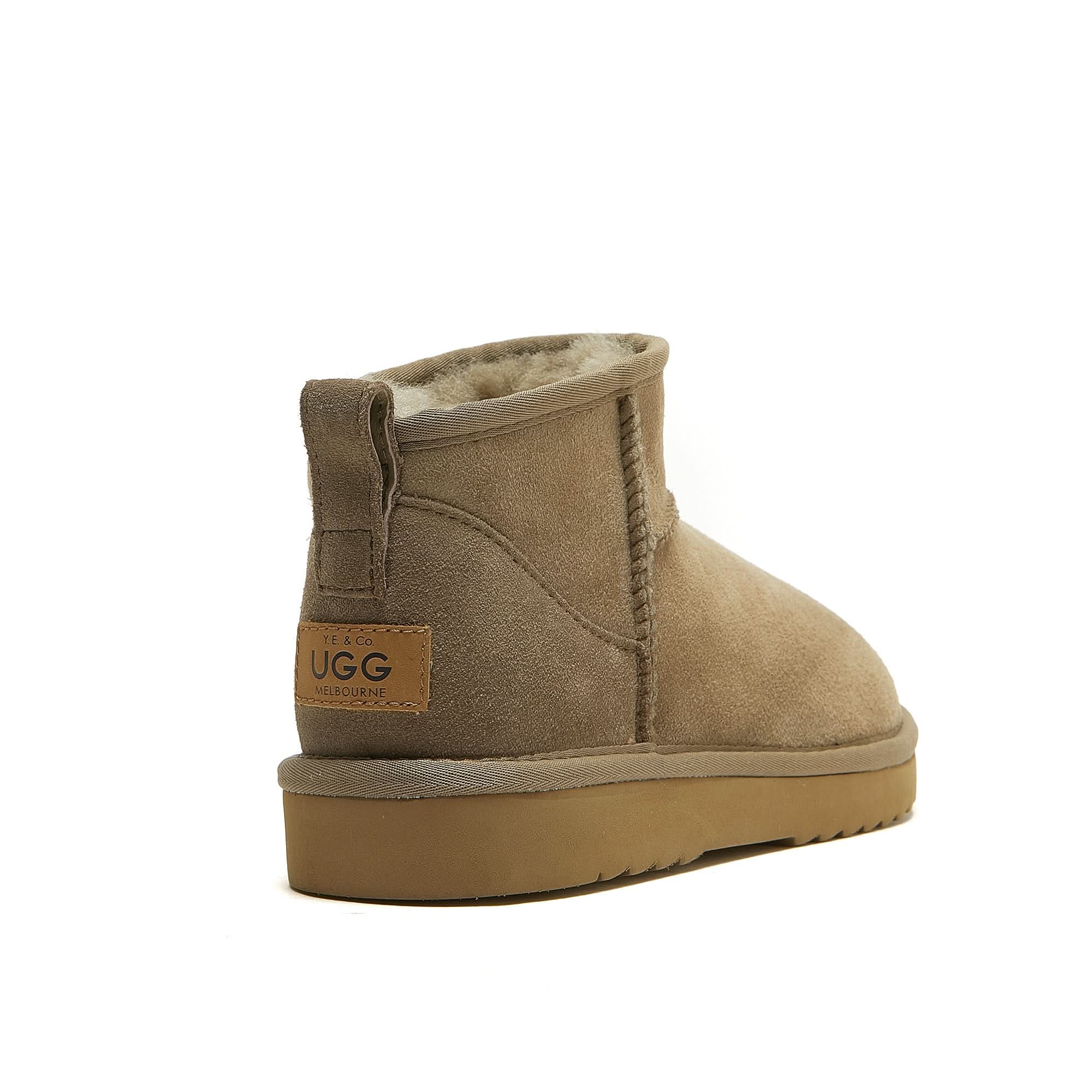 Classic Ultra Mini Ugg- Short Boot - 100% A-Grade Double Face Australian Sheepskin - Yellow Earth Australia