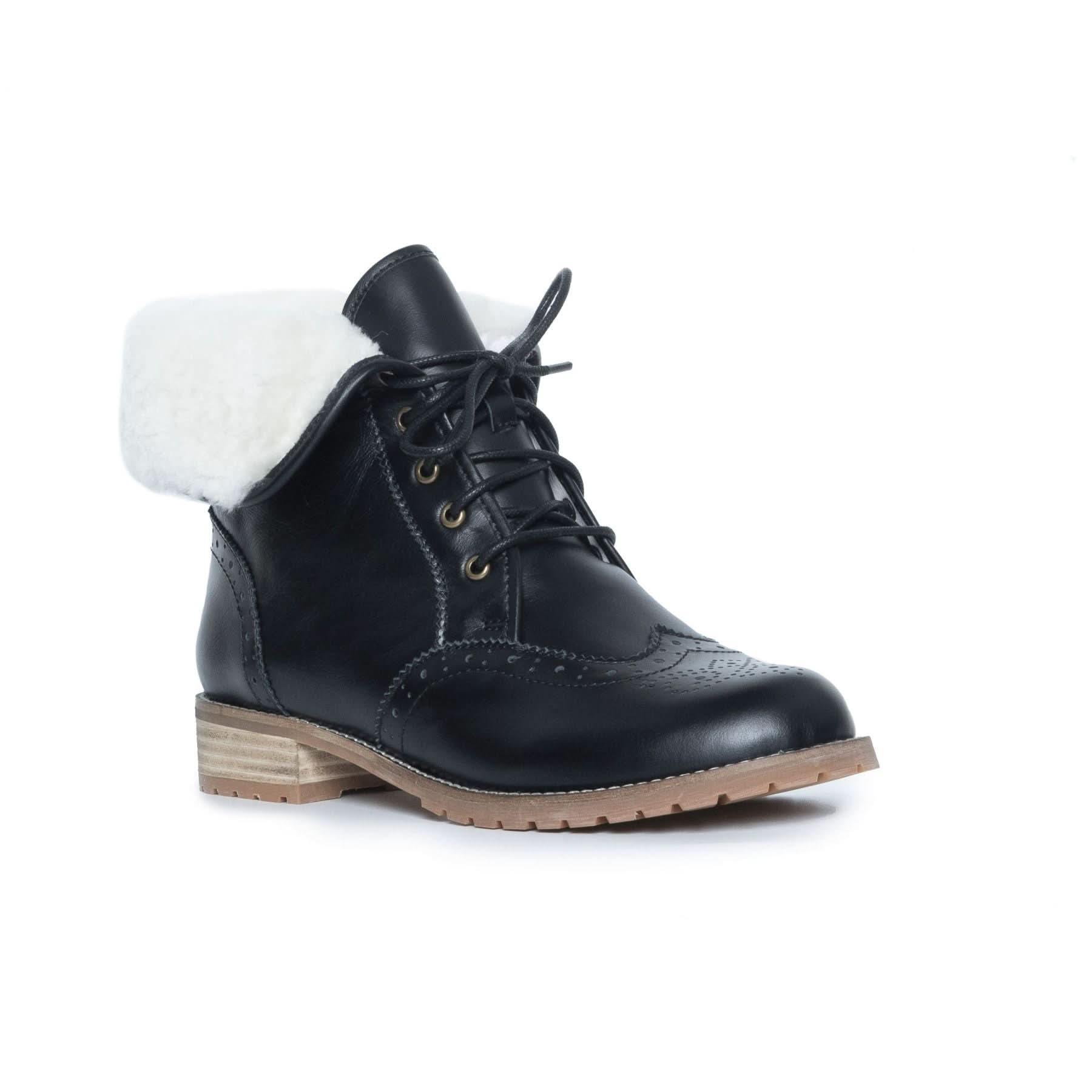 Alice - Lace-up Leather Boot - Yellow Earth Australia