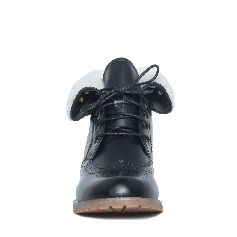 Alice - Lace-up Leather Boot - Yellow Earth Australia