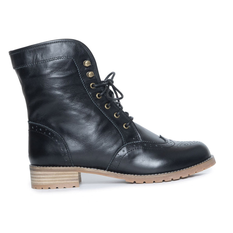 Alice - Lace-up Leather Boot - Yellow Earth Australia
