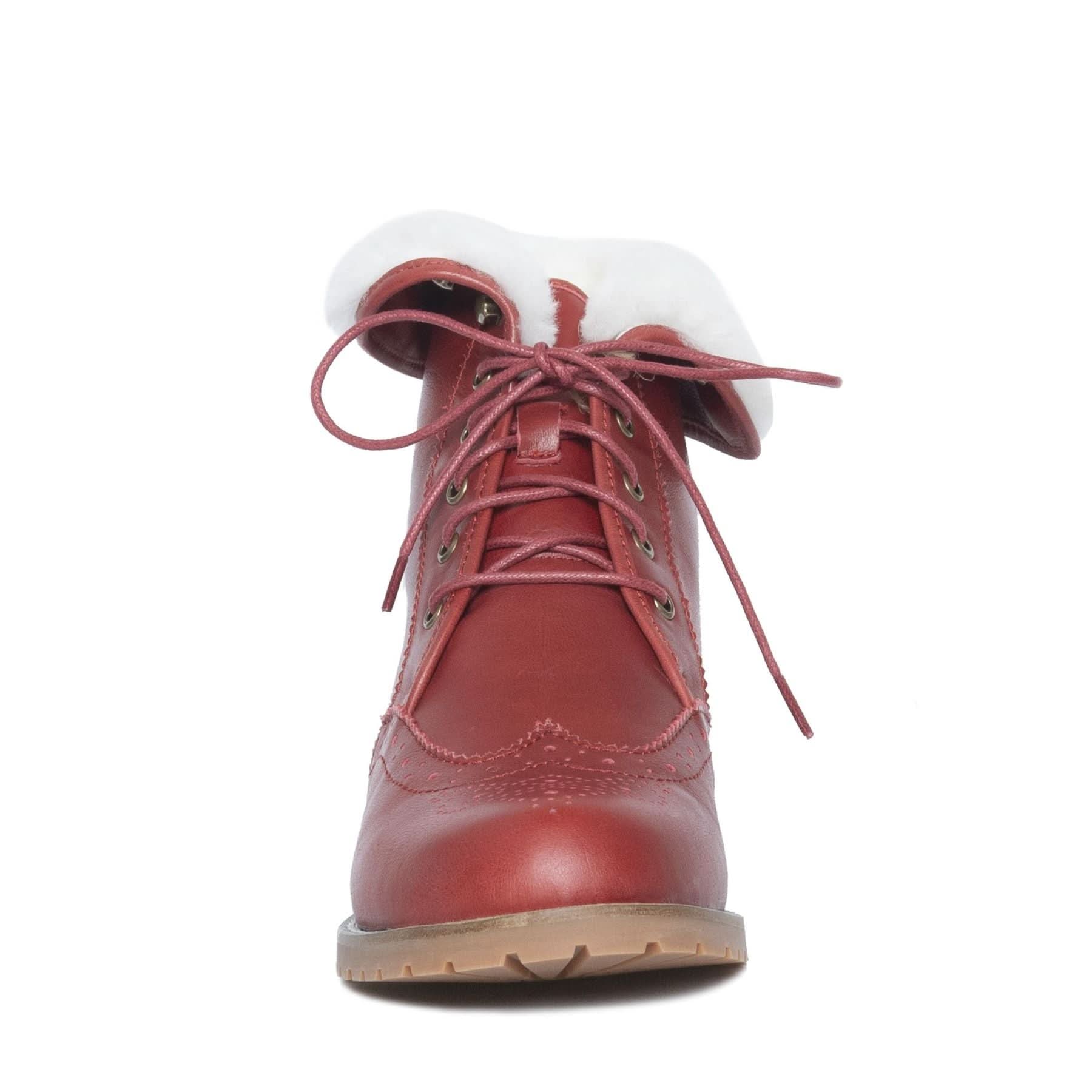 Alice - Lace-up Leather Boot - Yellow Earth Australia