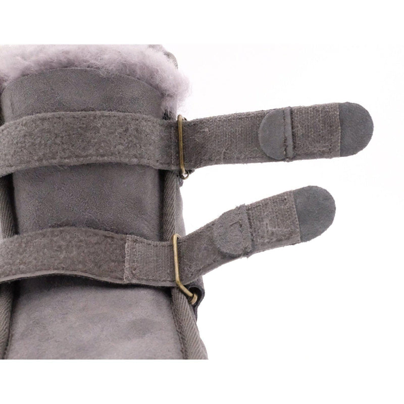 Alpine - 2 Hook and Loop Strap UGG Boots - Black Sheep Australia Medical Sheepskin Healthcare Range - Yellow Earth Australia