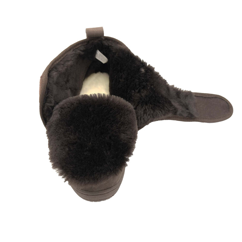 Argyle v2 - Hook & Loop Strap Medical Sheepskin Boot - Black Sheep Australia Healthcare Range - Yellow Earth Australia