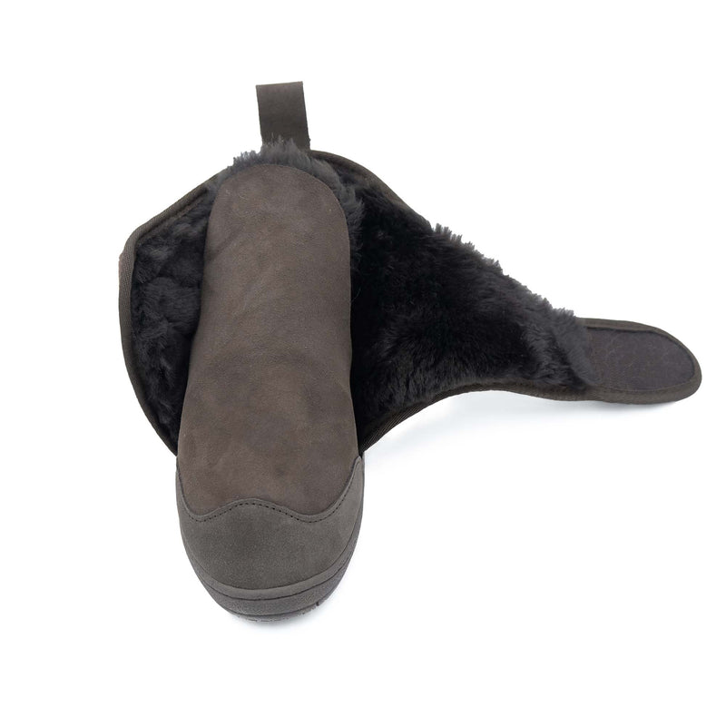 Argyle v2 - Hook & Loop Strap Medical Sheepskin Boot - Black Sheep Australia Healthcare Range - Yellow Earth Australia