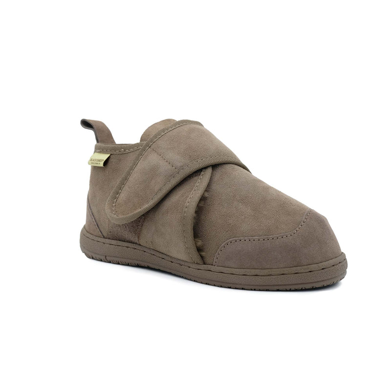 Argyle v2 - Hook & Loop Strap Medical Sheepskin Boot - Black Sheep Australia Healthcare Range - Yellow Earth Australia