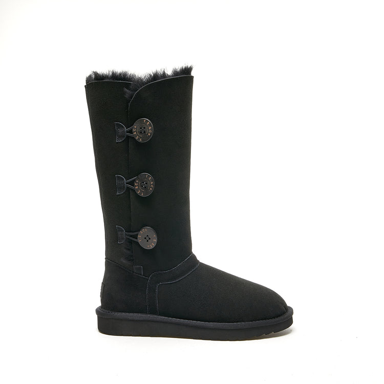 Burleigh Classic Button Tall Ugg Boot Australian Merino