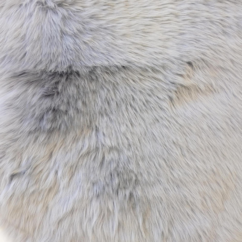 Cloudy Grey - Super Double Length (210-220x65cm) - Long Wool Sheepskin Rug - Australian Merino Sheepskin