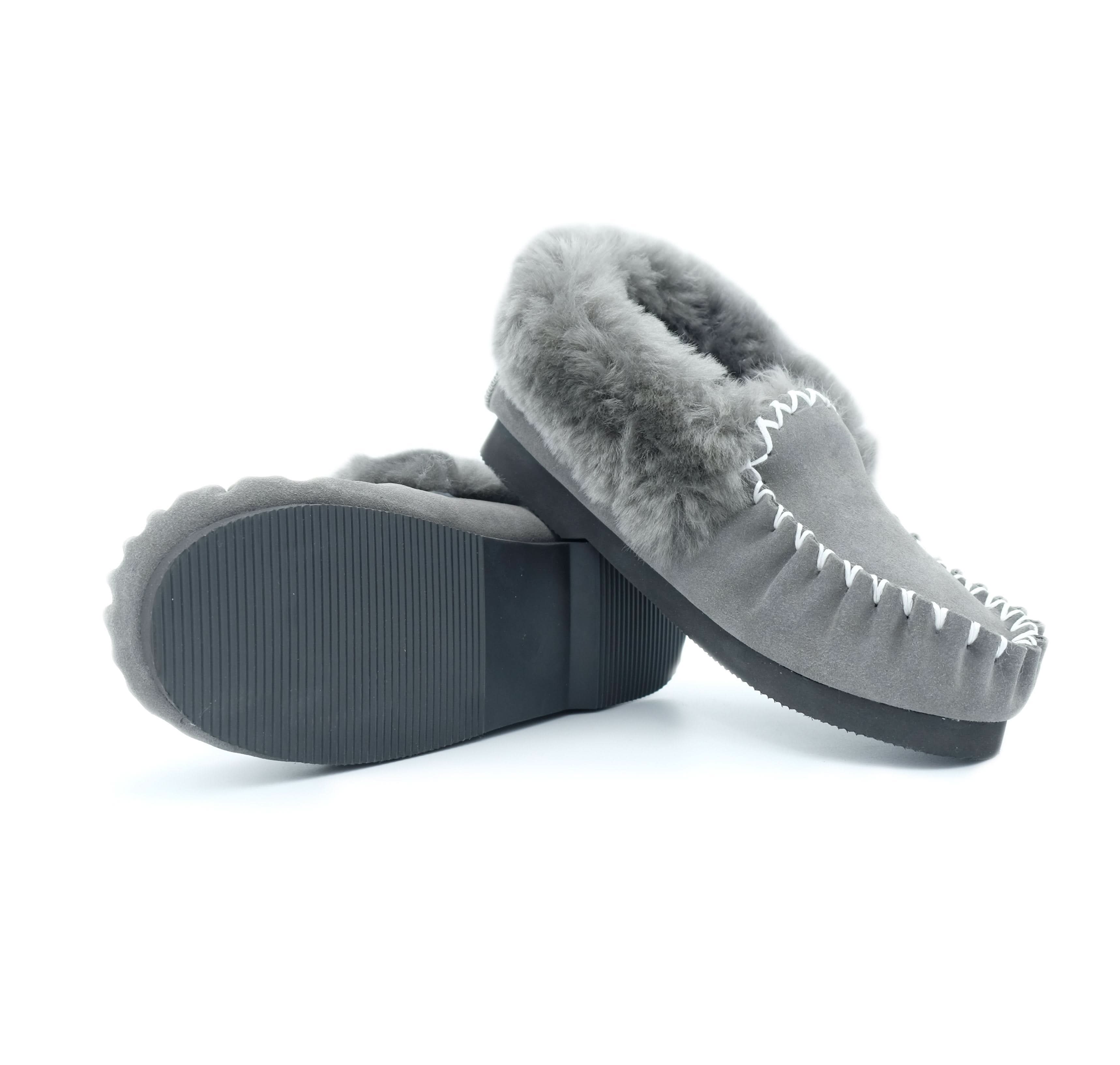 Traditional Sheepskin Moccasins - Men’s, Women’s, 100% Australian Sheepskin UGG Slippers - Yellow Earth Australia