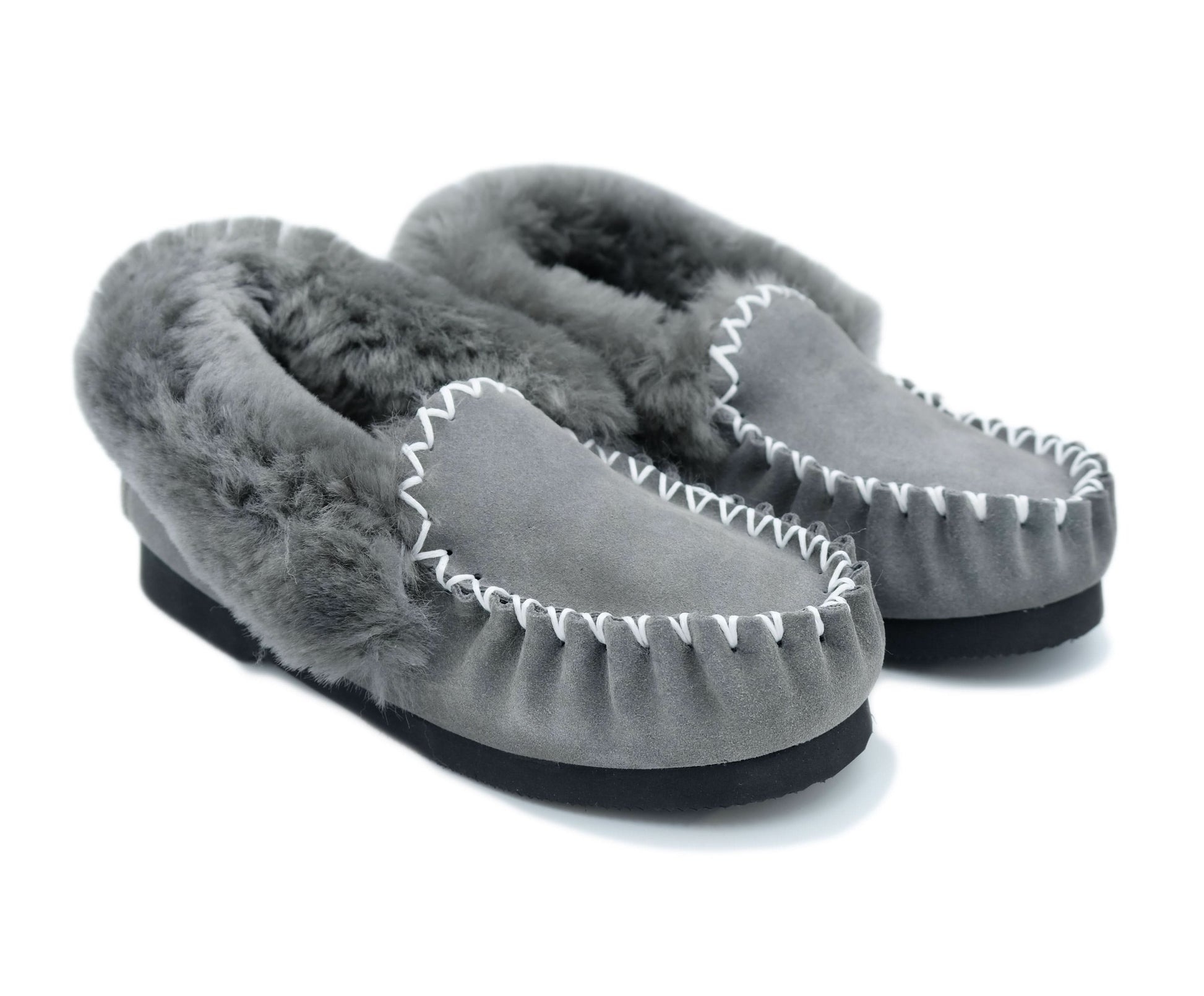 Traditional Sheepskin Moccasins - Men’s, Women’s, 100% Australian Sheepskin UGG Slippers - Yellow Earth Australia