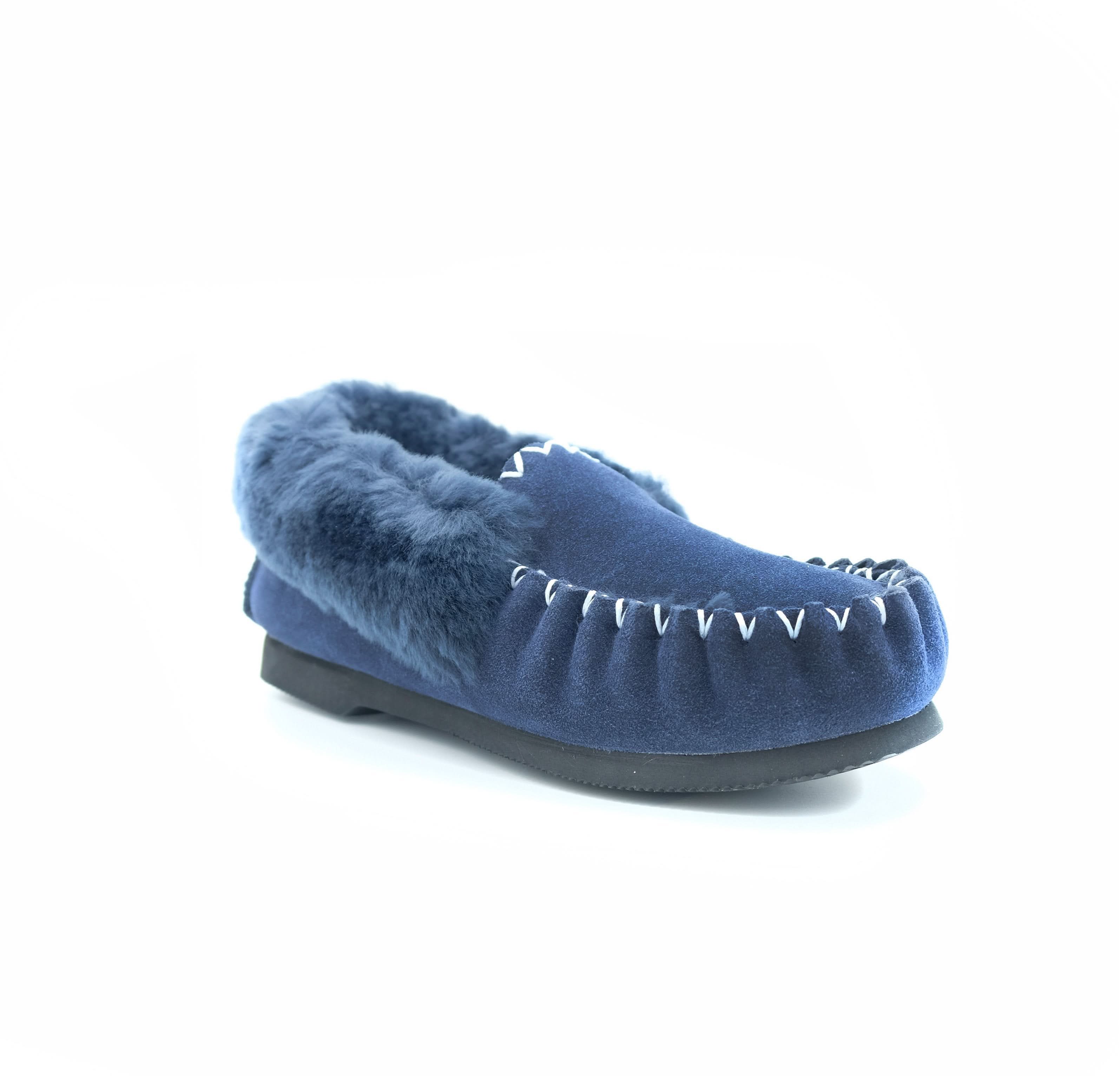 Traditional Sheepskin Moccasins - Men’s, Women’s, 100% Australian Sheepskin UGG Slippers - Yellow Earth Australia