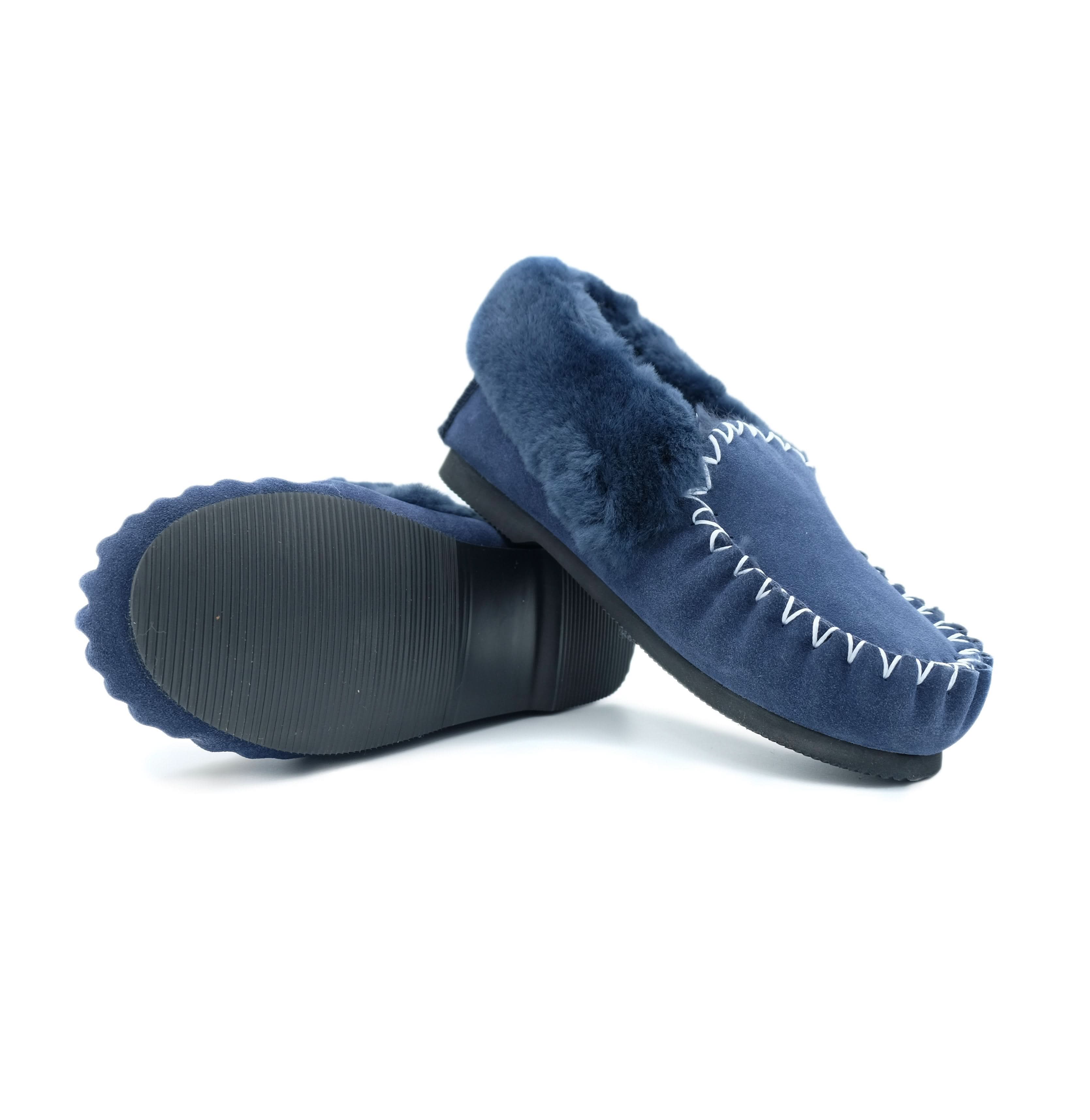 Traditional Sheepskin Moccasins - Men’s, Women’s, 100% Australian Sheepskin UGG Slippers - Yellow Earth Australia