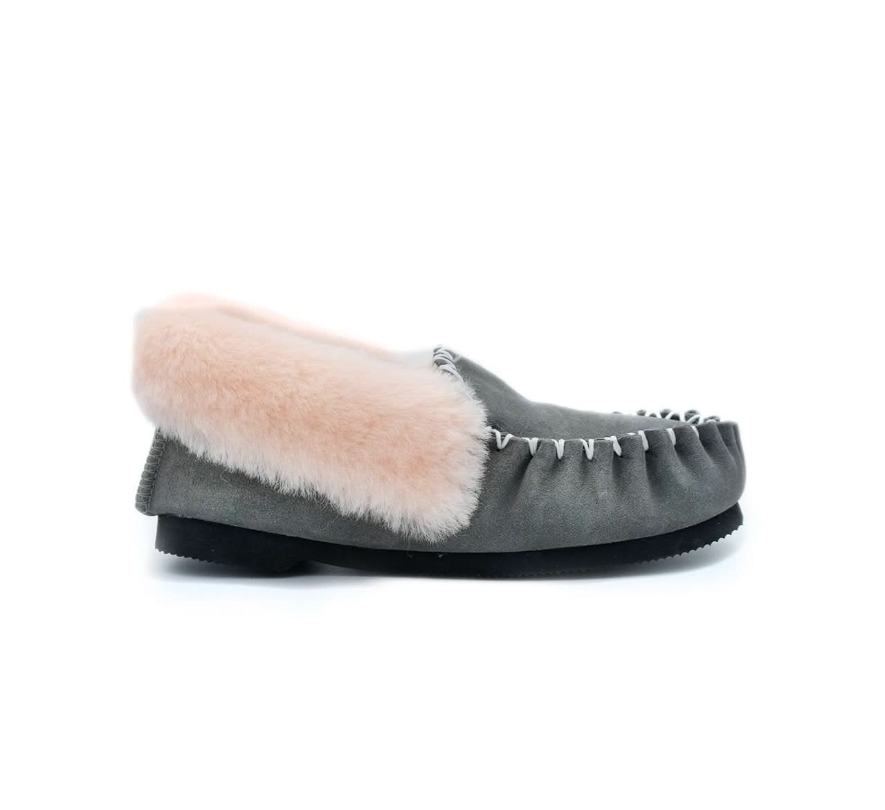Traditional Sheepskin Moccasins - Men’s, Women’s, 100% Australian Sheepskin UGG Slippers - Yellow Earth Australia